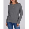 image:imageANRABESS Sweaters for Women Long Sleeve Lightweight Fall OutfitsDark Gray