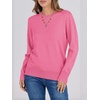 image:imageANRABESS Sweaters for Women Long Sleeve Lightweight Fall OutfitsHot Pink