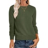 image:imageANRABESS Sweaters for Women Long Sleeve Lightweight Fall OutfitsArmy Green