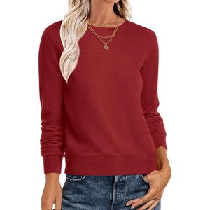 image:imageANRABESS Sweaters for Women Long Sleeve Lightweight Fall OutfitsBrick Red