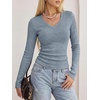 image:imageANRABESS Long Sleeve V Neck Ribbed Shirts for Women Fall OutfitsLight Blue