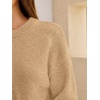 image:imageANRABESS Oversized Sweaters for Women Fall Wool Blend PulloverLight Camel
