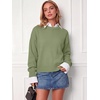 image:imageANRABESS Oversized Sweaters for Women Fall Wool Blend PulloverSage Green
