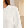 image:imageANRABESS Oversized Sweaters for Women Fall Wool Blend PulloverWhite