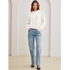 image:imageANRABESS Oversized Sweaters for Women Fall Wool Blend PulloverWhite