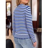 image:imageANRABESS Sweaters for Women Lightweight Loose Fit V Neck Fall OutfitsBlue White Stripe