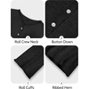 image:imageANRABESS Women Button Down Long Sleeve Roll Neck Cardigan SweaterBlack