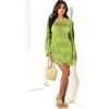 image:imageANRABESS Women Swimsuit Cover Up Beach Crochet Bathing Suit Mini DressGreen
