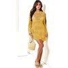 image:imageANRABESS Women Swimsuit Cover Up Beach Crochet Bathing Suit Mini DressYellow