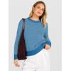 image:imageANRABESS Womens Fall Long Sleeve Striped Crochet Sweaters TopBlue