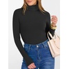 image:imageANRABESS Womens Long Sleeve Turtleneck Shirts Fall Ribbed Fitted TopsBlack