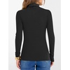 image:imageANRABESS Womens Long Sleeve Turtleneck Shirts Fall Ribbed Fitted TopsBlack