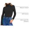 image:imageANRABESS Womens Long Sleeve Turtleneck Shirts Fall Ribbed Fitted TopsBlack