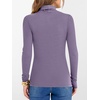 image:imageANRABESS Womens Long Sleeve Turtleneck Shirts Fall Ribbed Fitted TopsPurple