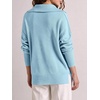 image:imageANRABESS Womens Oversized Quarter Zip Pullover SweatersLight Blue