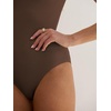 image:imageANRABESS Bodysuits for Women Summer Short Sleeve Scoop Neck TopsCoffee