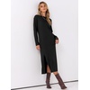 image:imageANRABESS Long Sleeve Midi Dresses for Women Fall T Shirt DressBlack