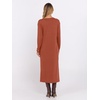 image:imageANRABESS Long Sleeve Midi Dresses for Women Fall T Shirt DressBrick Orange