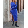image:imageANRABESS Long Sleeve Midi Dresses for Women Fall T Shirt DressRoyal Blue