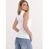 image:imageANRABESS Mock Neck Tank Tops for Women Ribbed Slim Fit Sleeveless TopsWhite