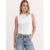 image:imageANRABESS Mock Neck Tank Tops for Women Ribbed Slim Fit Sleeveless TopsWhite