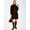 image:imageANRABESS Sweater Dress for Women Fall Oversized Mock Neck Long Sleeve DressDark Coffee