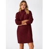 image:imageANRABESS Sweater Dress for Women Fall Oversized Mock Neck Long Sleeve DressDark Red