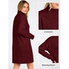 image:imageANRABESS Sweater Dress for Women Fall Oversized Mock Neck Long Sleeve DressDark Red