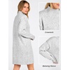 image:imageANRABESS Sweater Dress for Women Fall Oversized Mock Neck Long Sleeve DressLight Grey