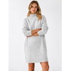 image:imageANRABESS Sweater Dress for Women Fall Oversized Mock Neck Long Sleeve DressLight Grey
