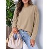image:imageANRABESS Women Extra Soft Long Sleeve Shirts Oversized Thermal Fleece TopsKhaki