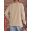 image:imageANRABESS Women Extra Soft Long Sleeve Shirts Oversized Thermal Fleece TopsKhaki