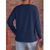 image:imageANRABESS Women Extra Soft Long Sleeve Shirts Oversized Thermal Fleece TopsNavy
