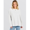 image:imageANRABESS Women Extra Soft Long Sleeve Shirts Oversized Thermal Fleece TopsWhite