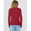 image:imageANRABESS Women Long Sleeve Mock Neck Shirts Fall Ruched Fitted Thermal TopsRed