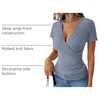 image:imageANRABESS Women Short Sleeve V Neck ShirtsBlue