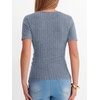 image:imageANRABESS Women Short Sleeve V Neck ShirtsBlue