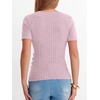 image:imageANRABESS Women Short Sleeve V Neck ShirtsPink