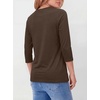 image:imageANRABESS Womens 34 Sleeve Top Wrinkle Free Summer Fall Casual T ShirtsBrown