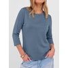 image:imageANRABESS Womens 34 Sleeve Top Wrinkle Free Summer Fall Casual T ShirtsGrey Blue