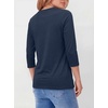 image:imageANRABESS Womens 34 Sleeve Top Wrinkle Free Summer Fall Casual T ShirtsNavy Blue