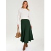 image:imageANRABESS Womens A Line High Waist Fall Midi SkirtDeep Green