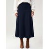 image:imageANRABESS Womens A Line High Waist Fall Midi SkirtNavy Blue