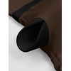 image:imageANRABESS Womens Built in Bra Long Sleeve Ribbed BodysuitsDeep Brown
