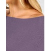image:imageANRABESS Womens Fall Long Sleeve Boat Neck Lightweight SweatersGrey Purple