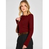 image:imageANRABESS Womens Fall Long Sleeve Boat Neck Lightweight SweatersWine Red