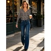image:imageANRABESS Womens Long Sleeve Fitted Polo Shirts Fall Business Casual TopLeopard