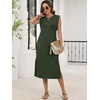 image:imageANRABESS Womens Midi Dresses Wrinkle Free Summer Casual SundressArmy Green