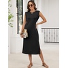 image:imageANRABESS Womens Midi Dresses Wrinkle Free Summer Casual SundressBlack