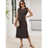 image:imageANRABESS Womens Midi Dresses Wrinkle Free Summer Casual SundressBrown